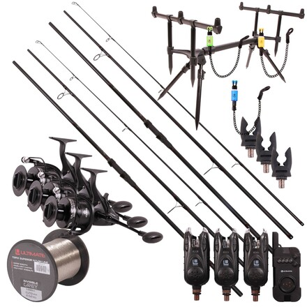 Ultimate Adventure Carp Triple Rod Set