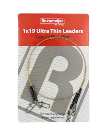 Rozemeijer 1x19 Ultra Thin Leaders 35cm (2 Stuks)