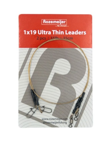 Rozemeijer 1x19 Ultra Thin Leaders 35cm (2 Stuks)
