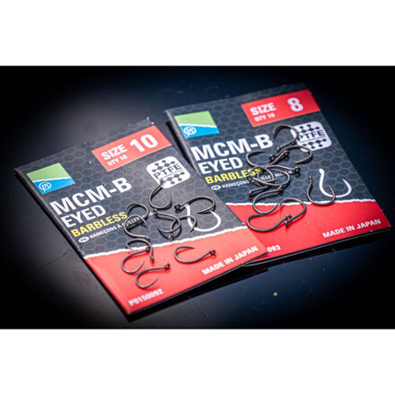 Preston MCM-B Eyed Barbless Hooks