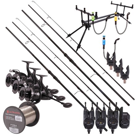 Ultimate Adventure Carp Triple Rod Set