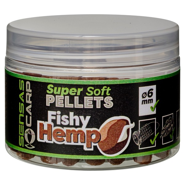 Sensas Super Soft Hook Pellets 6mm (60g) - Fishy Hemp