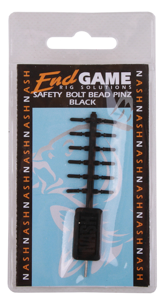 Nash Euro Safety Bolt Bead Pinz Black