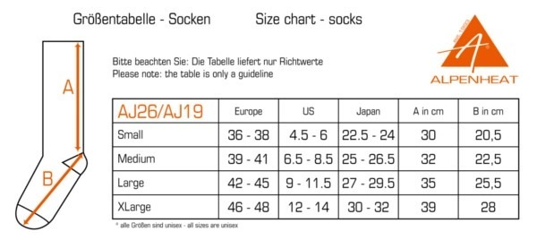 Alpenheat AJ26 Heated Socks Thermal Socks