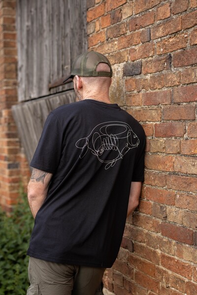 Korda One Liner Tee Black T-Shirt