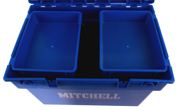 Mitchell Saltwater Seat Box + Paternostern und Ködernadeln