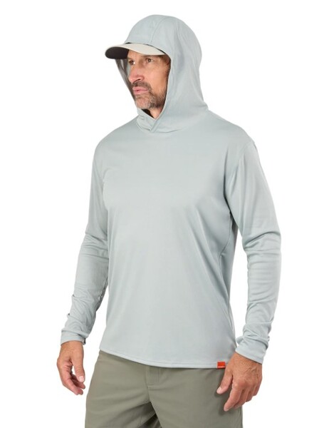 Grundéns Tough Sun Masked Hoodie UPF 50 Iceberg
