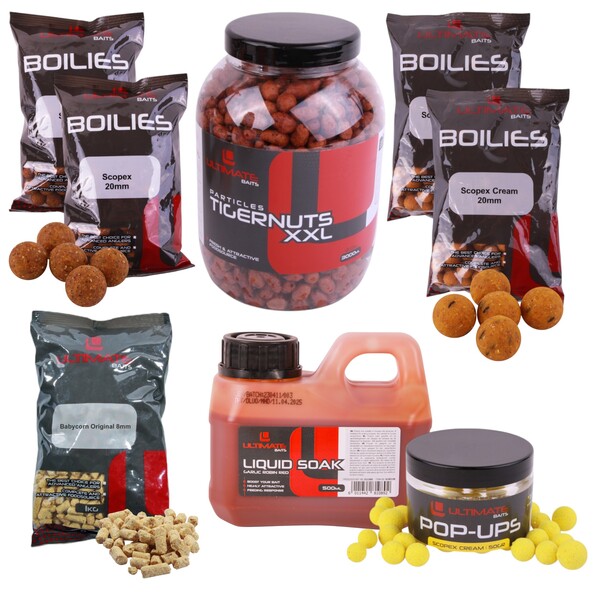 Ultimate Baits Carp Tigernuts/Boilies Weekend Pack