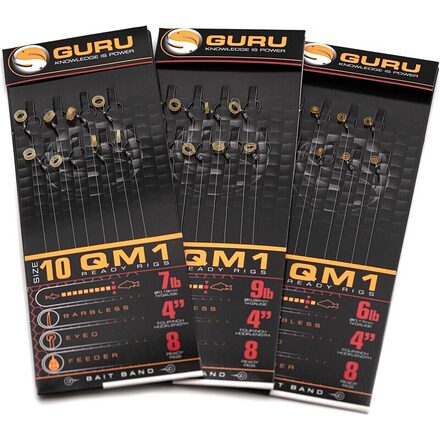 Guru QM1 Bait Bands Ready Rigs 10cm (8 Pieces)
