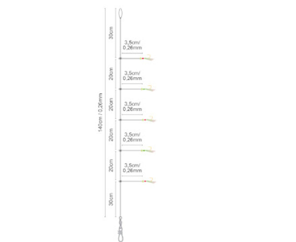 Spro Salt Rig Feather  #2/0