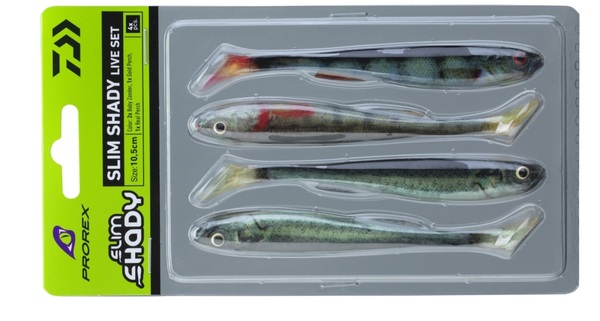 Daiwa PX Real Slim Shady Shads Live-Color Set - 10.5cm (4pcs)
