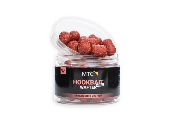 MTC Baits Hookbait Wafter Dumbell Strawberry Big Fish (12x18mm)