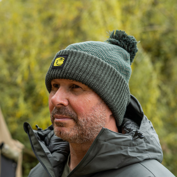 Ridgemonkey APEarel ThermaPro Waterproof Bobble Hat Green