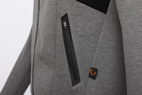 Savage Gear Tec-Foam Zip Hoodie Dark Grey Melange