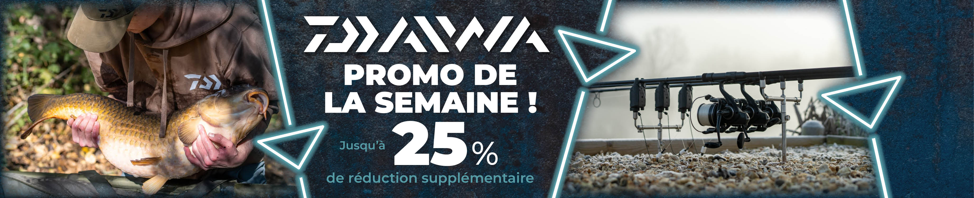 Weekactie: Topbanner: Tot 25% Daiwa
