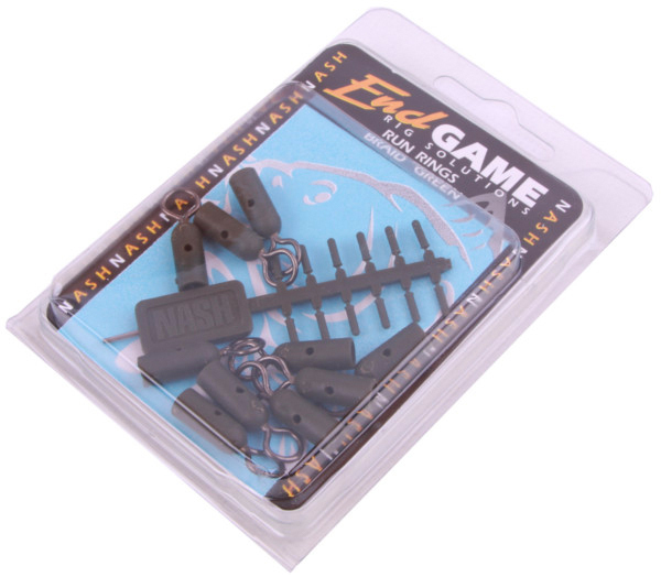 Carp Tacklebox filled with end tackle from Nash, Rod Hutchinson, Ultimate and more! - Nash Run Rings Braid