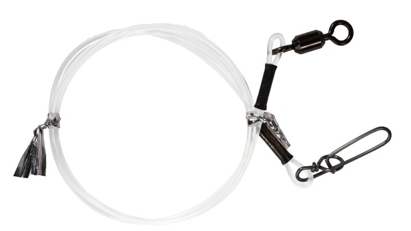 BKK Fluorocarbon Leader HD Pike Snap Predator Leader 50cm (2 Pieces)