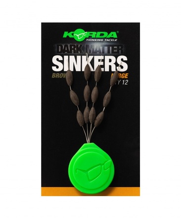 Korda Sinkers Gravel Brown Large (12 Stuks)