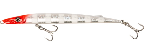 Westin Cudakid 180EFS Sea Fishing Stickbait 18cm (57g) - Redhead Zebra Glow