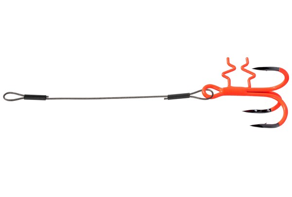 BKK Assist Spear Softbait Stinger 7x7 Wire Zander UVO 7kg (0.36mm) (2 Stuks)