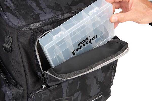 Fox Rage Camo Voyager Rucksack (Incl. 5 Tackle boxes)