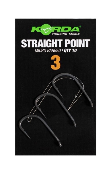 Haczyki Karpiowe Korda Straight Point Barbed (10 Sztuk)