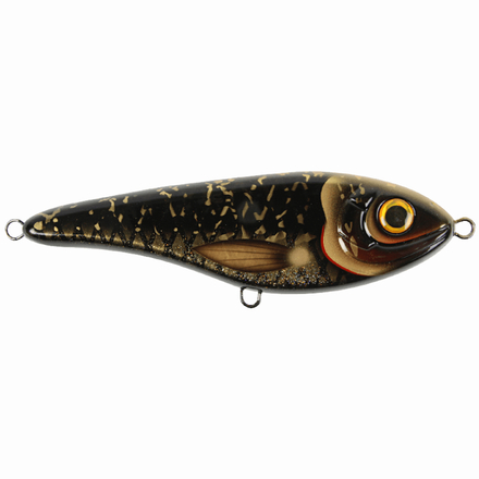 Poisson nageur pour animation saccadée Strike Pro Buster Jerk II  Black Shadow 12cm (37g)