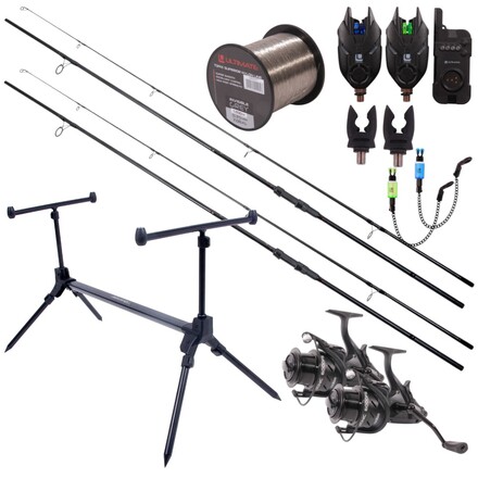 Set di Poggiacanne per Pesca alla Carpa Ultimate Adventure Rapid Complete