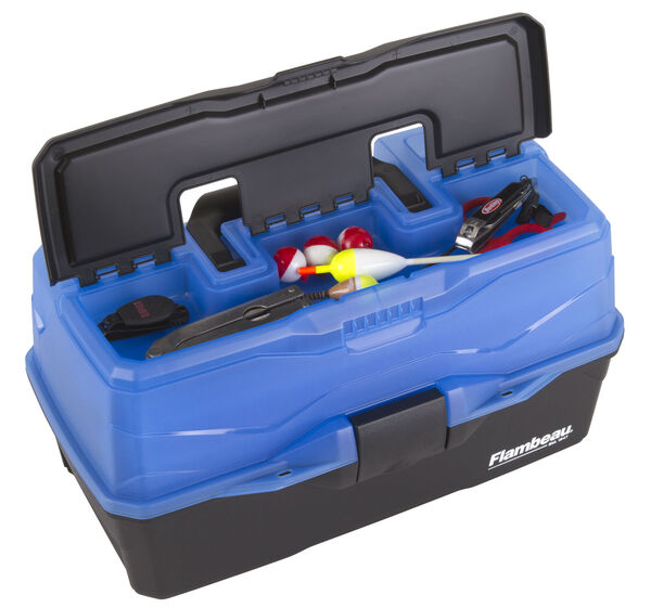 Flambeau Classic Fishing Tray - Classic 3-Tray Frost Series Blue