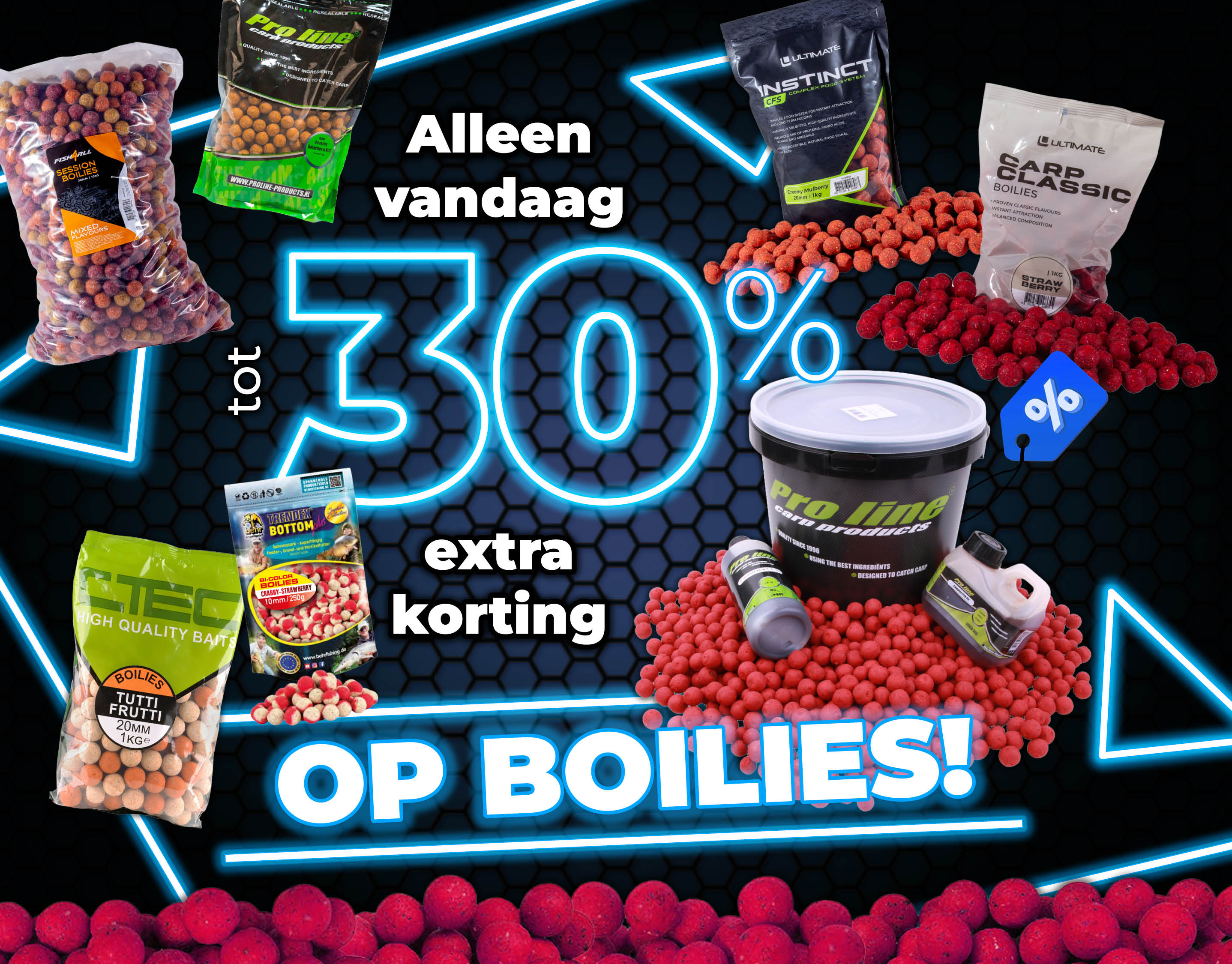 Subbanner: Tot 30% boilies (Blauw)