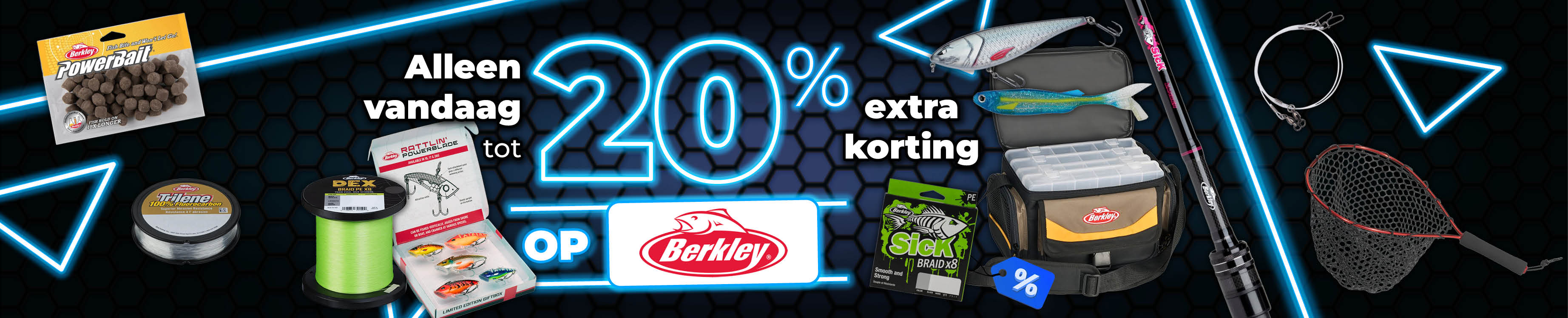 Topbanner: Tot 20% Berkley (Blauw)