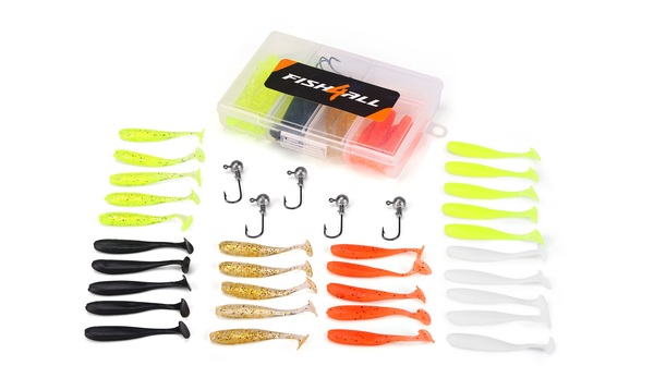 Fish4all Swimma Softbait & Jighead Box (35pcs)