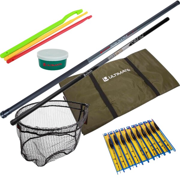 Ultimate Action Tele Pole Complete Set de Caña Fija