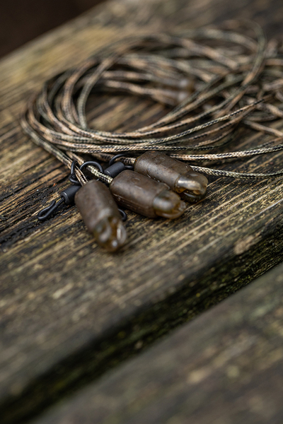 Fox Edges Heli-Clip Rigs Leadcore 50lb 75cm (3 Pieces)