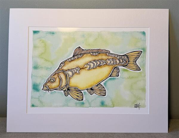 EBH Arts Vis Poster Carp (Ingelijst)