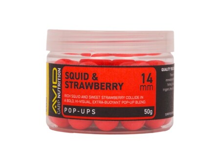 Avid Squid & Strawberry Pop-Up Red 50 g (14 mm)