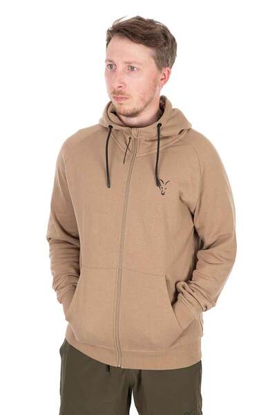 Fox Collection LW Hoody con Cremallera - Tan LTD