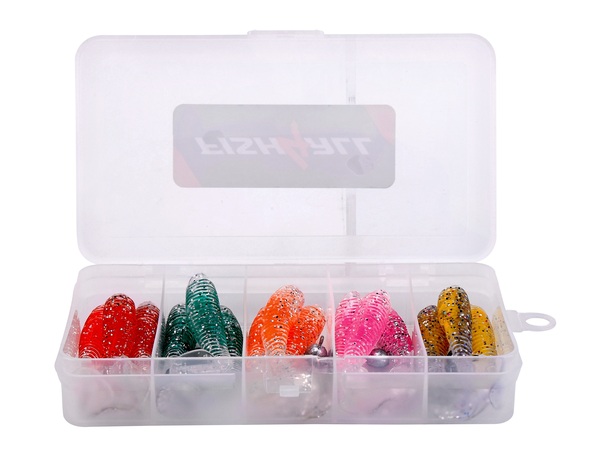 Fish4all Ghosty Softbait & Jighead Ultra Light Box (20pcs)