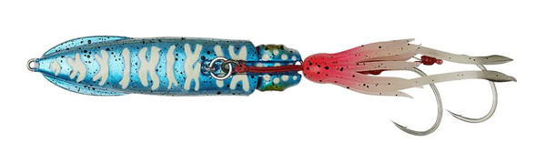 Savage Gear Swim Squid Inchiku Sea Fishing Lure 10.3cm (180g) - Blue Pink Glow