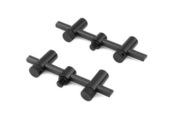 Fox Black Label Carbon Adjustable Buzz Bars (2 Stuks) - 2-Rod