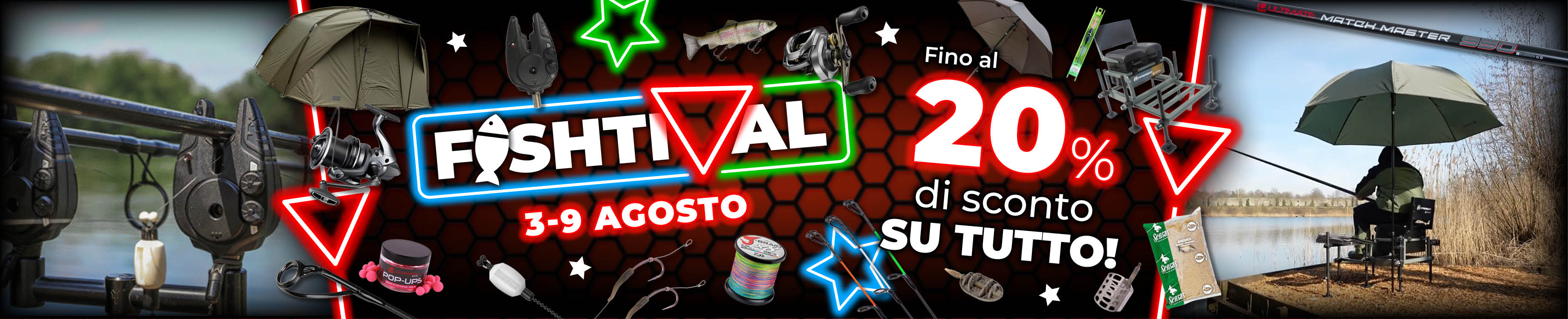 Topbanner: Tot 20% Alle Deals (actieperioden-Fishtival 2026)
