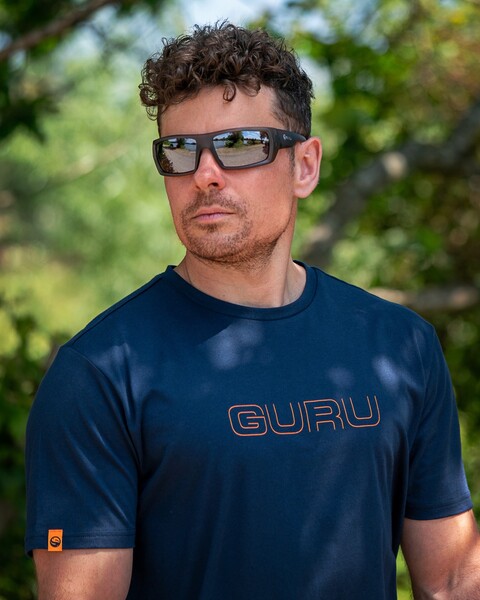Guru Glitch Navy Tee T-Shirt