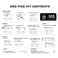 BKK Armorpoint OCD EU Predator Pike Transparent Grey Roofvis Kit (103pcs)