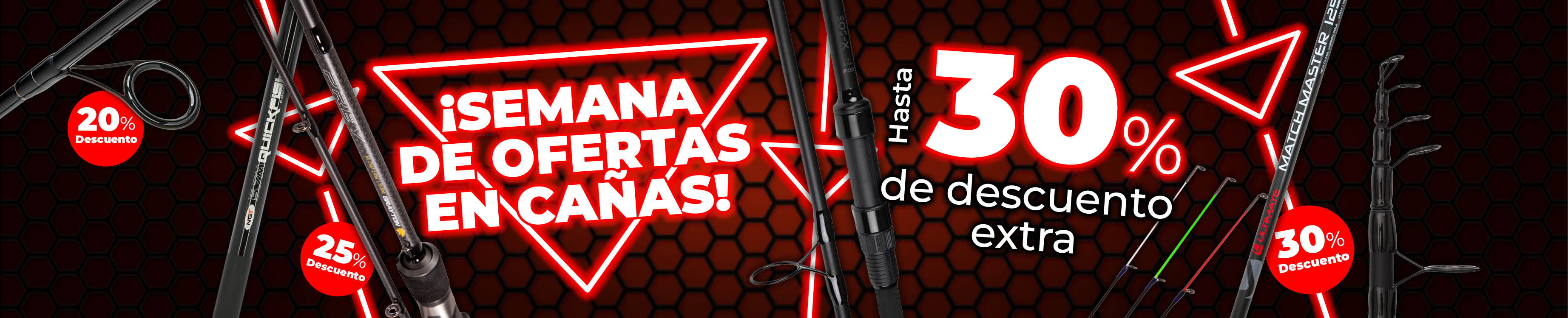 Weekactie Topbanner: Tot 30% Hengels