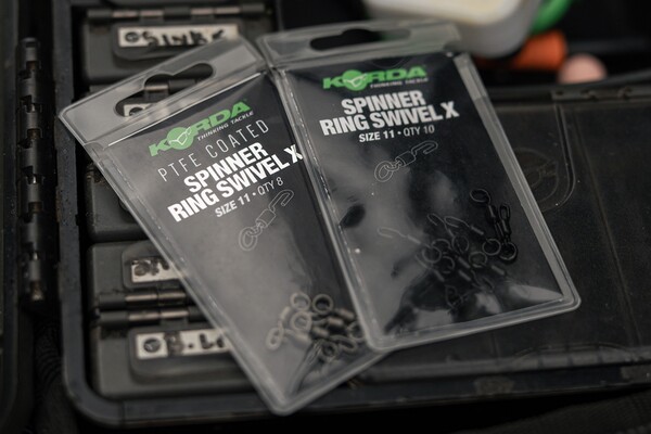 Korda PTFE Spinner Ring Swivel X Size 11 (10 Pieces)