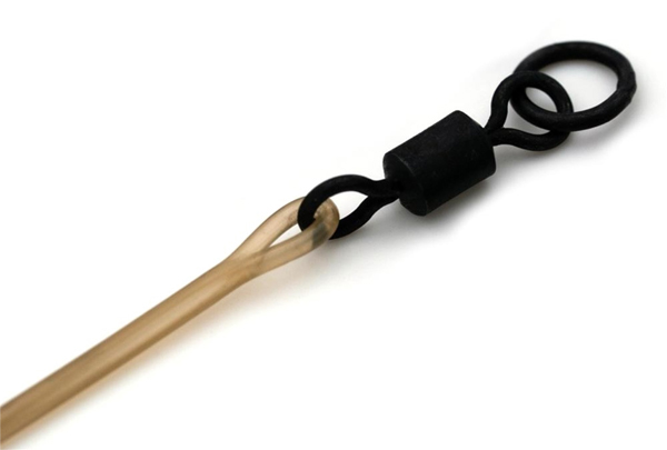 Korda Dark Matter Leader 50 cm, Ring Swivel - Gravel