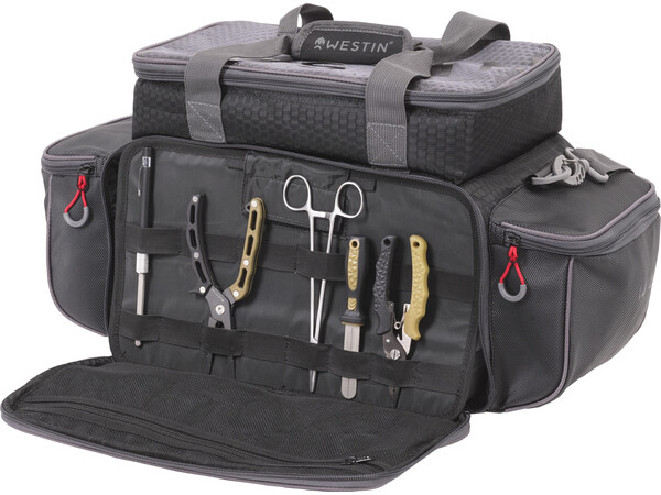 Westin W4 P&T Master Bag Large Titanium Black Forel Bag (Incl. 5 Tackle Boxes)