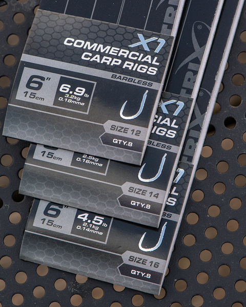 Matrix X1 Commercial Carp Rigs 15cm (8pcs)