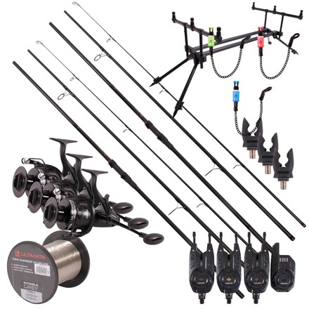 Ultimate Adventure Carp Triple Rod Set