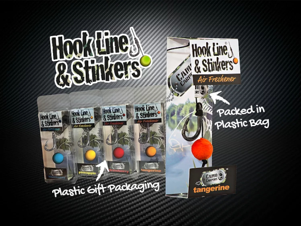 Camo Carpers Hook Line e Deodoranti - Camo Carpers Hook Line and Stinkers Air Fresheners Tangerine